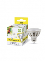 Фото 1.02.07.Лампа светодиодная LED-JCDR-standard 3.0Вт 160-260В GU5.3 3000К ASD